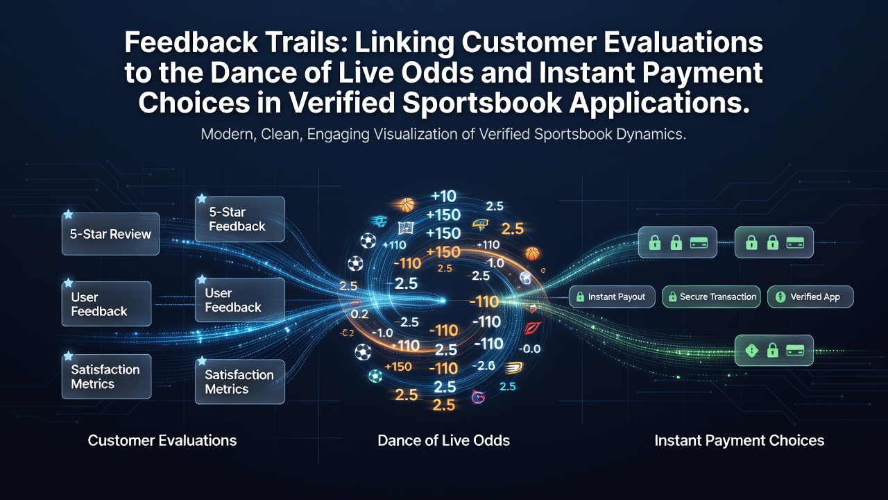 Illustration showing user feedback pathways connecting live odds updates with instant payment options in verified sportsbook mobile apps