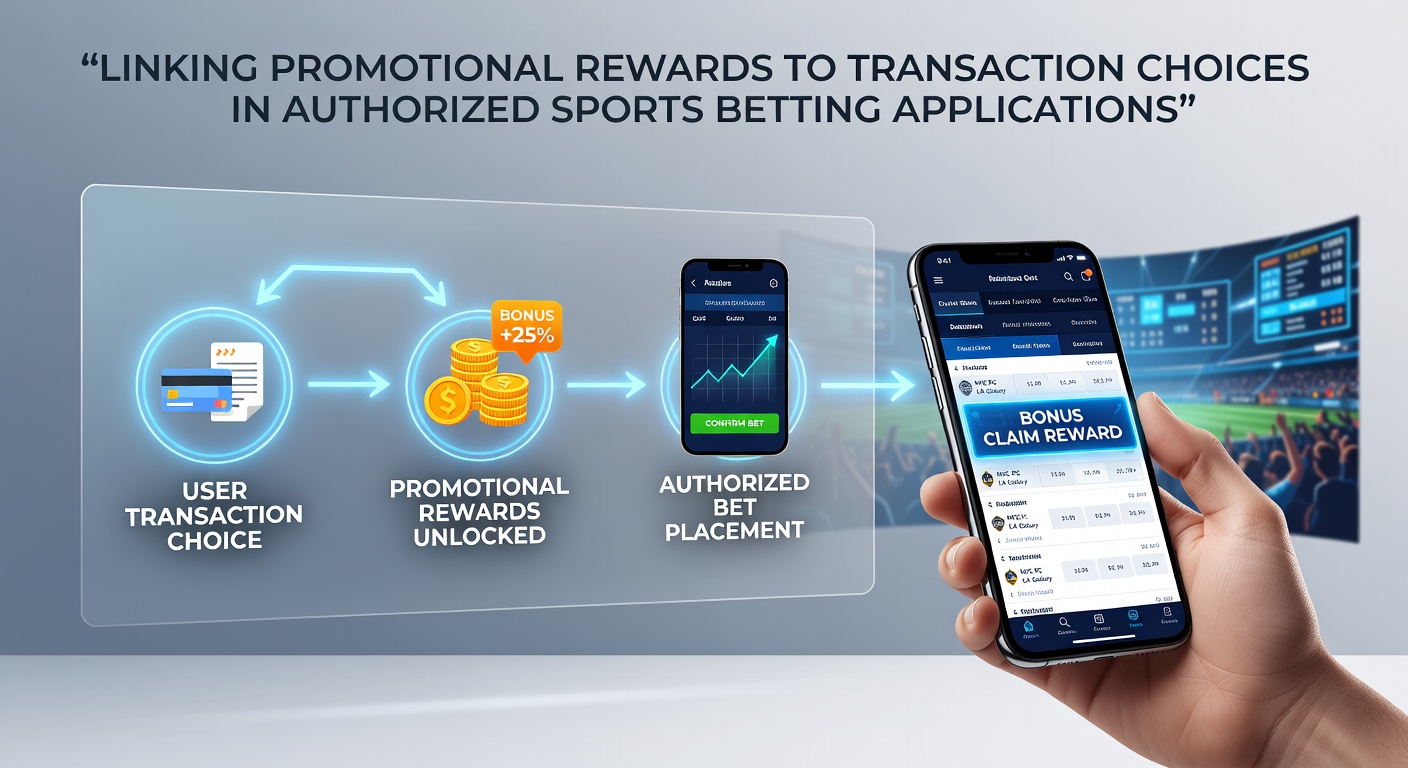 Sports betting app screen displaying deposit options tied to welcome bonuses and reward tiers