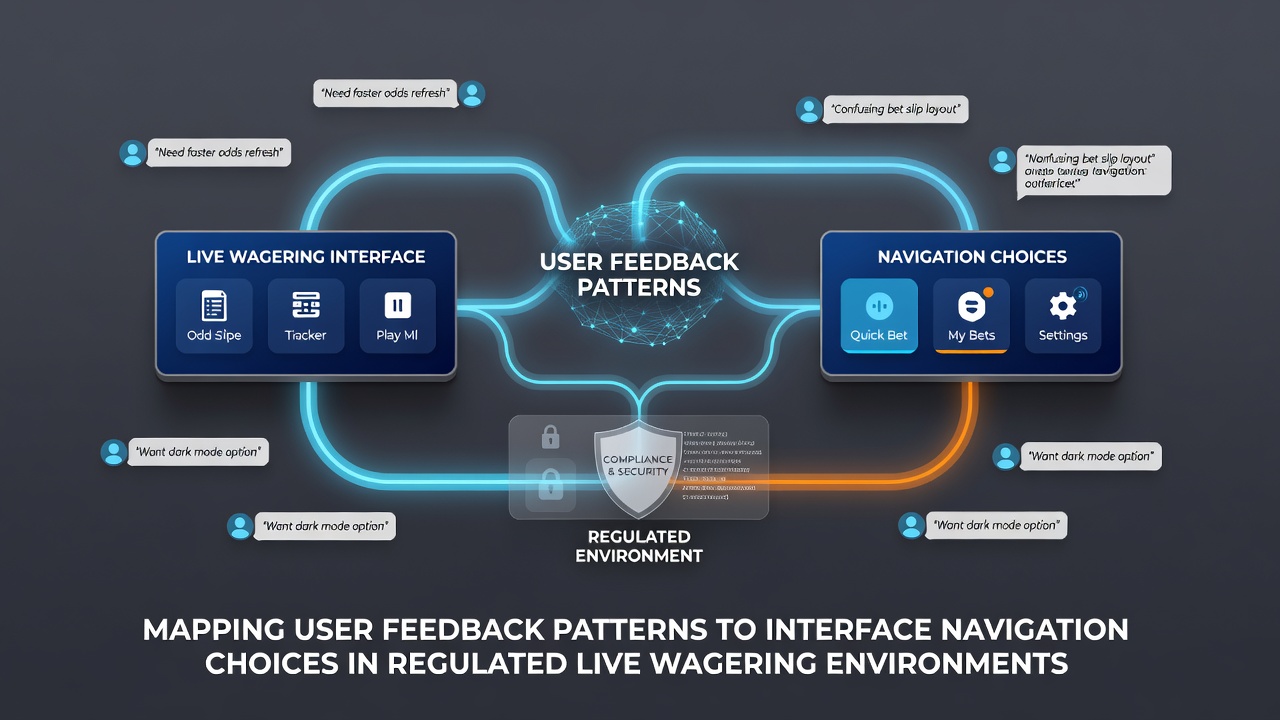 Visualization of navigation flows in live wagering apps matched to user review sentiment scores