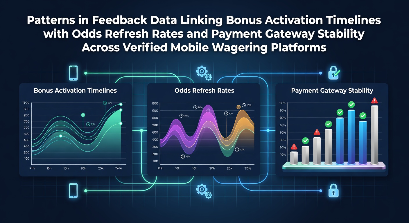 Visualization of feedback data patterns connecting bonus timelines, odds updates, and payment stability in mobile wagering apps