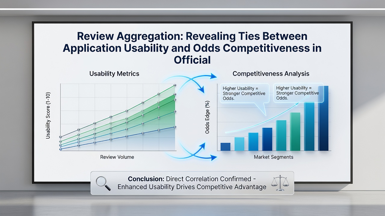 Graph illustrating correlation between application usability ratings and odds competitiveness metrics derived from aggregated reviews in regulated sports betting environments
