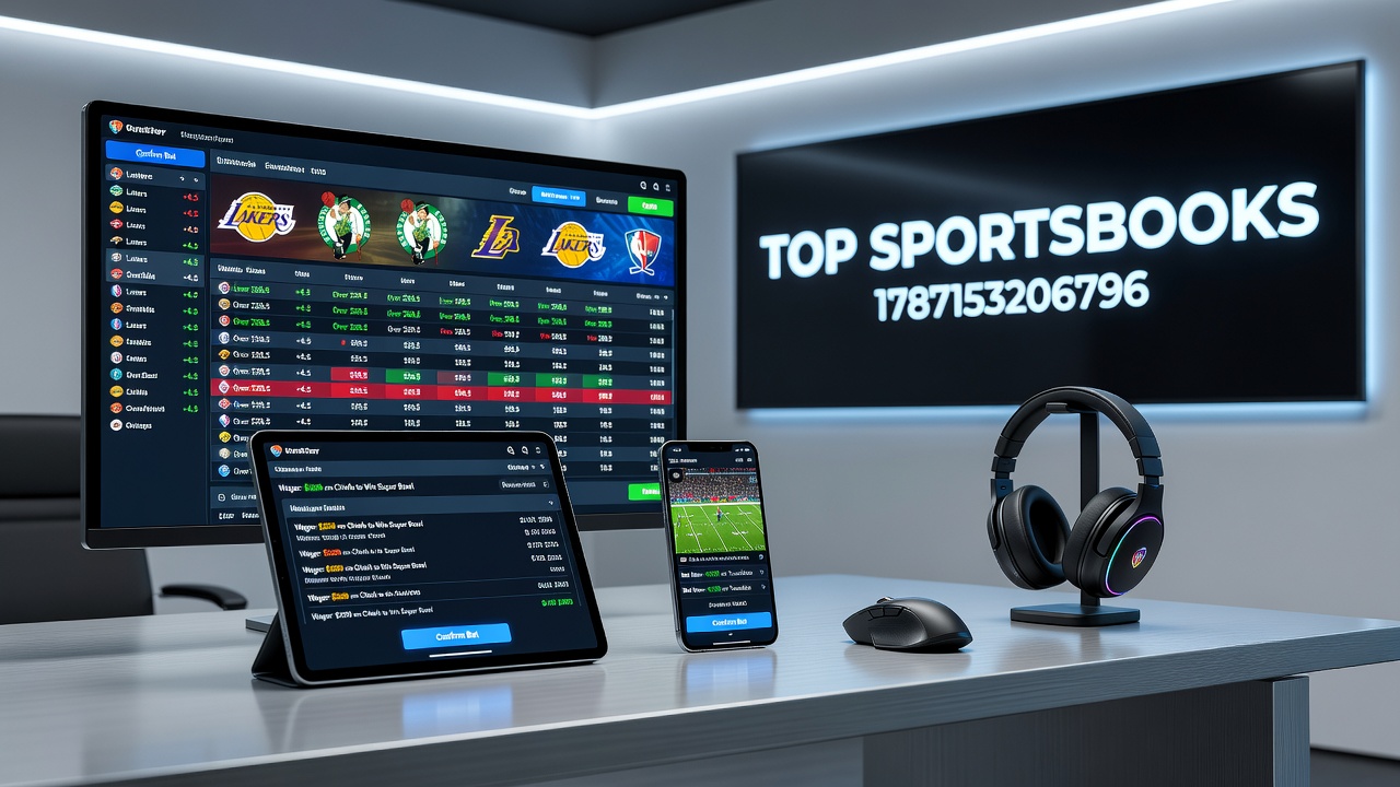Sportsbook mobile interfaces displaying account management and compliance features in regulated markets