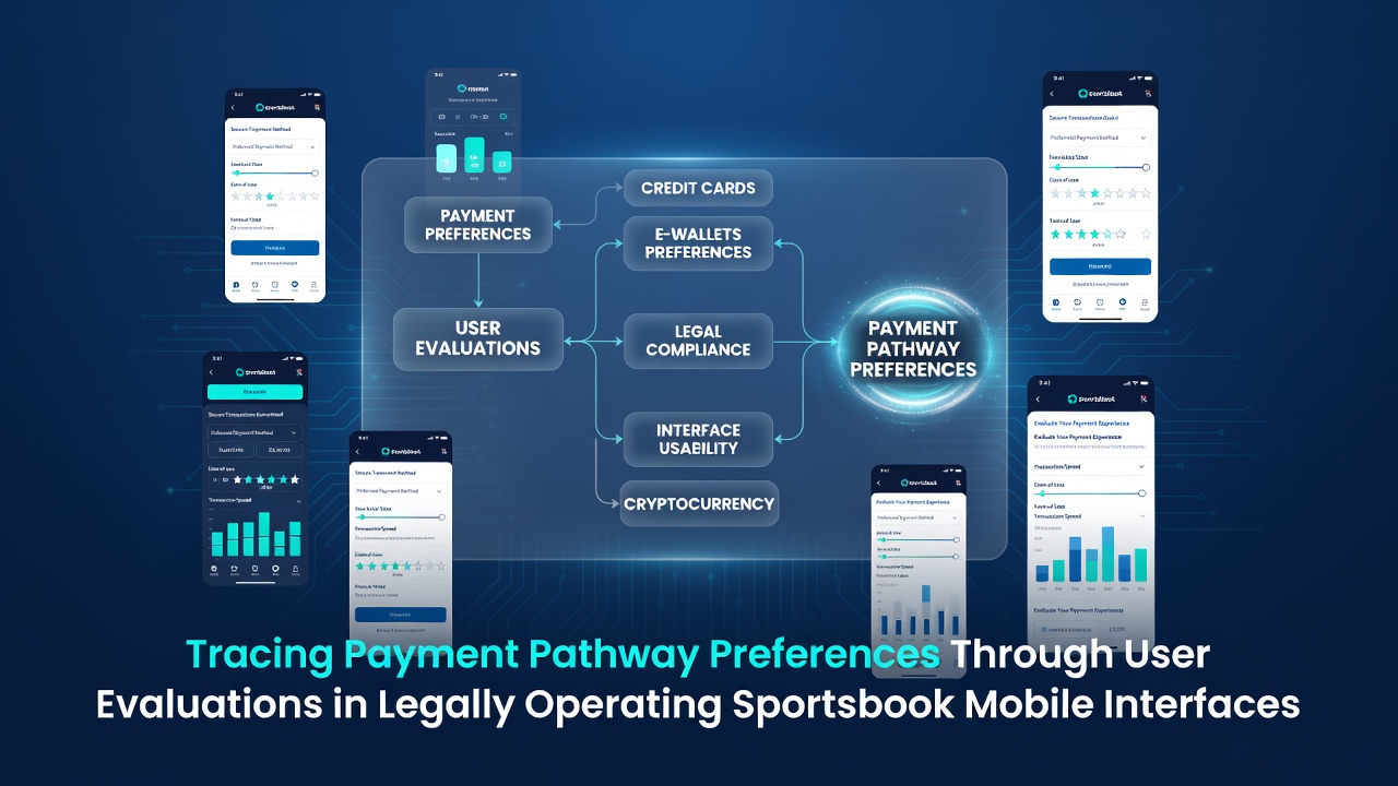 Mobile sportsbook interface showing payment options and user evaluation metrics on a smartphone screen